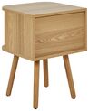 Bedside Table Light Wood SELAH_935751