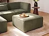 Ottoman LEMVIG Corduroy Green