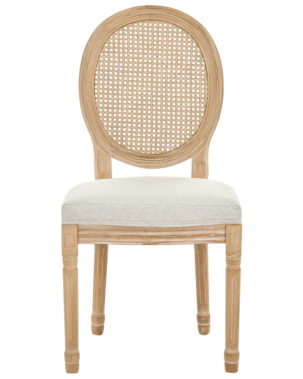 Set van 2 stoelen NIVLOC Hout Lichtbruin/beige_1090752