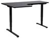 Bureau d'angle à gauche ajustable électriquement 160 x 59 cm noir DESTINES_927781