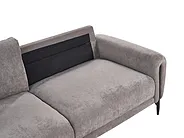 Sofa 3-Sitzer SKARO Chenillegewebe Taupe_1156593