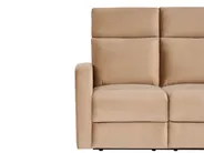 Sofa z elektryczną funkcją relaksu dla 2 osób VERDAL Welur Jasnobrązowy_1081359