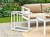 Garden Side Table MESSINA 60 cm 35 cm White