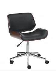 Desk Chair TOTOWA Faux Leather Black_1131833