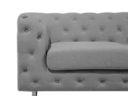 Sofa 2 Seater VISSLAND Fabric Light Grey_706398