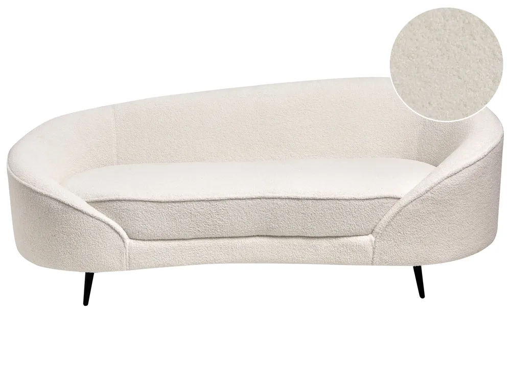 Sofa dla 2 osób SAVAR Boucle Biały