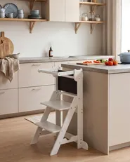 Kitchen Helper MOGO Pine Wood White_1083454