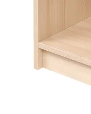 Regał na książki 3 półki ZEHNA 117 cm Jasnobrązowy_1026536