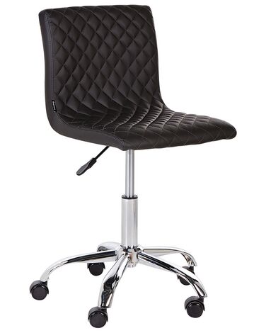 Faux Leather Desk Chair Black ORLANDO