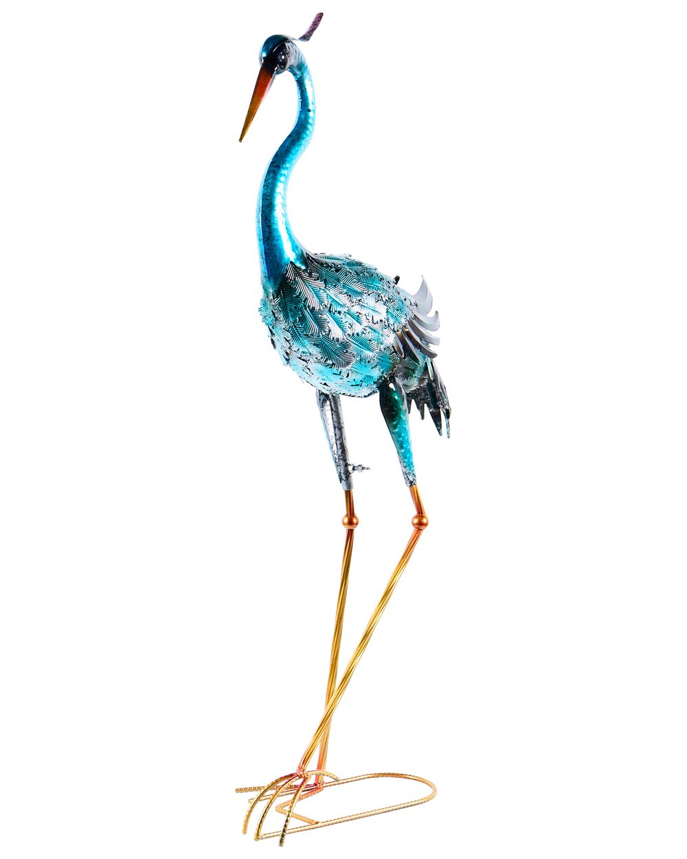 Garden Statue IFUGAO Crane Blue