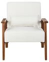 Faux Leather Armchair Off-White SKARA_927271