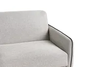 Sofa Bed 2 Seater ISHOJ Fabric Light Grey_939977