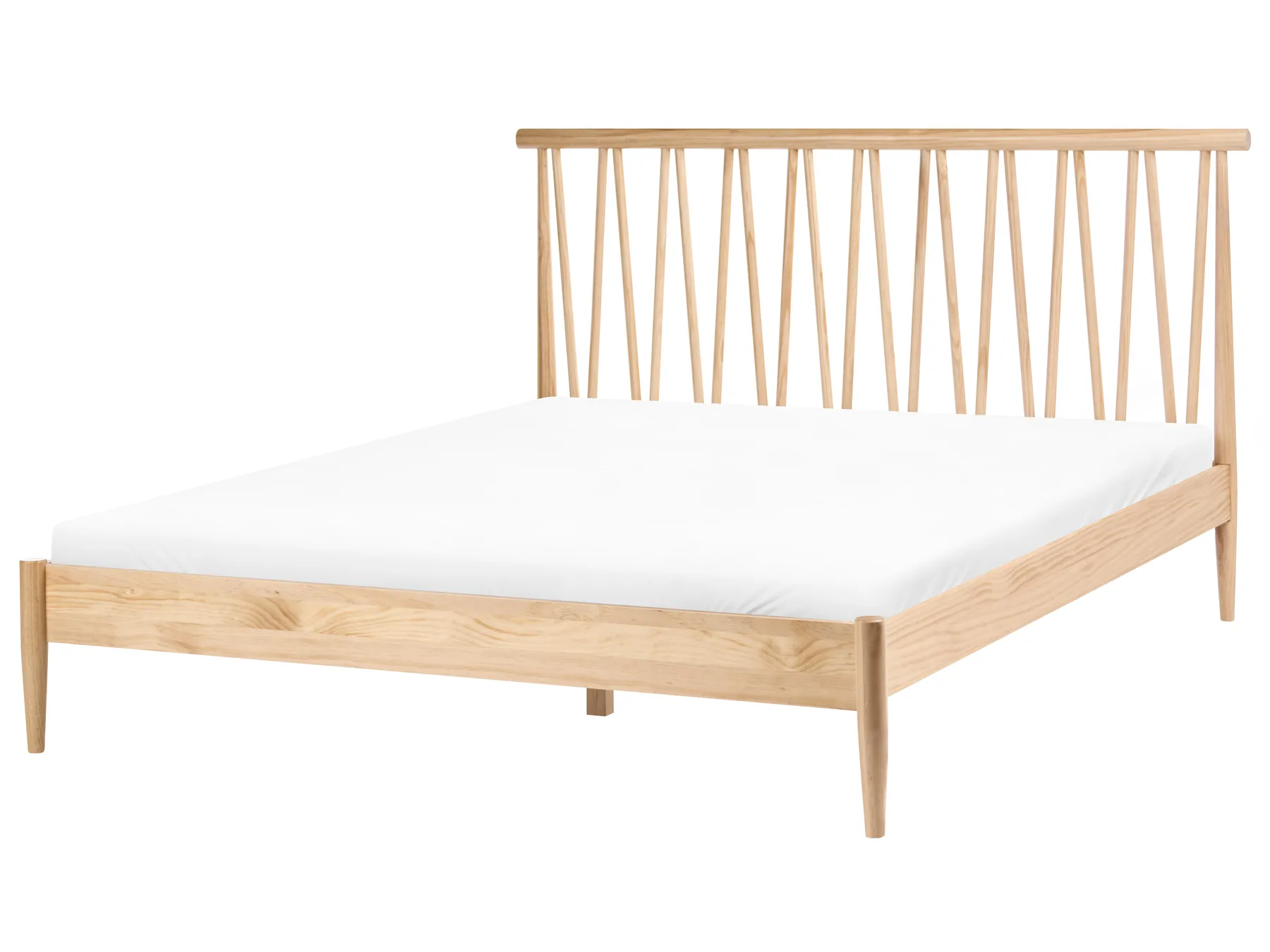 Bed Pine Wood URDOS 160 x 200 cm (EU King Size) Light Brown_1082467