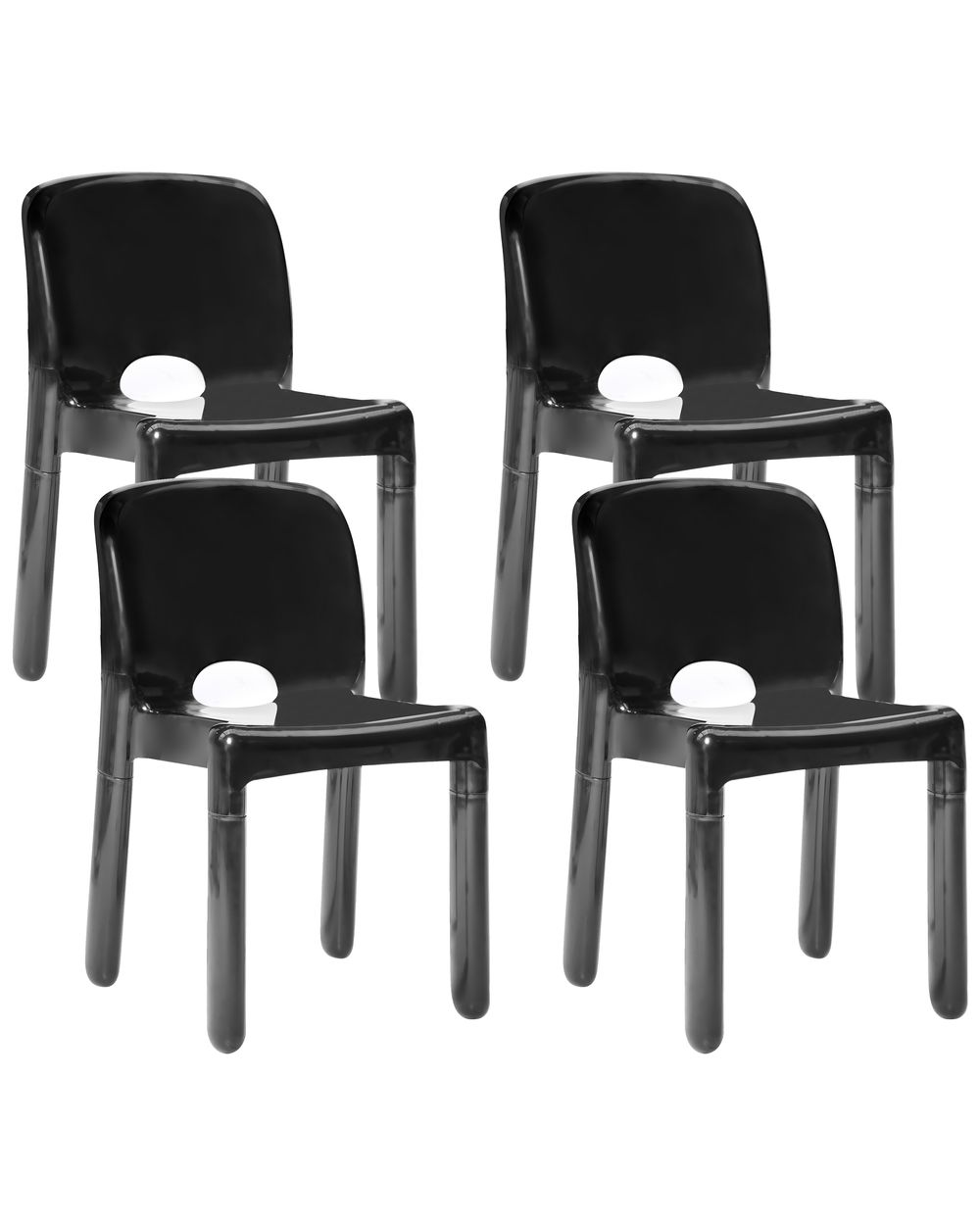 Sæt af 4 havestole BETIM Sort