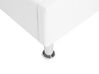 Bílá kožená postel Chesterfield s úložištěm 90x200 cm METZ_799466