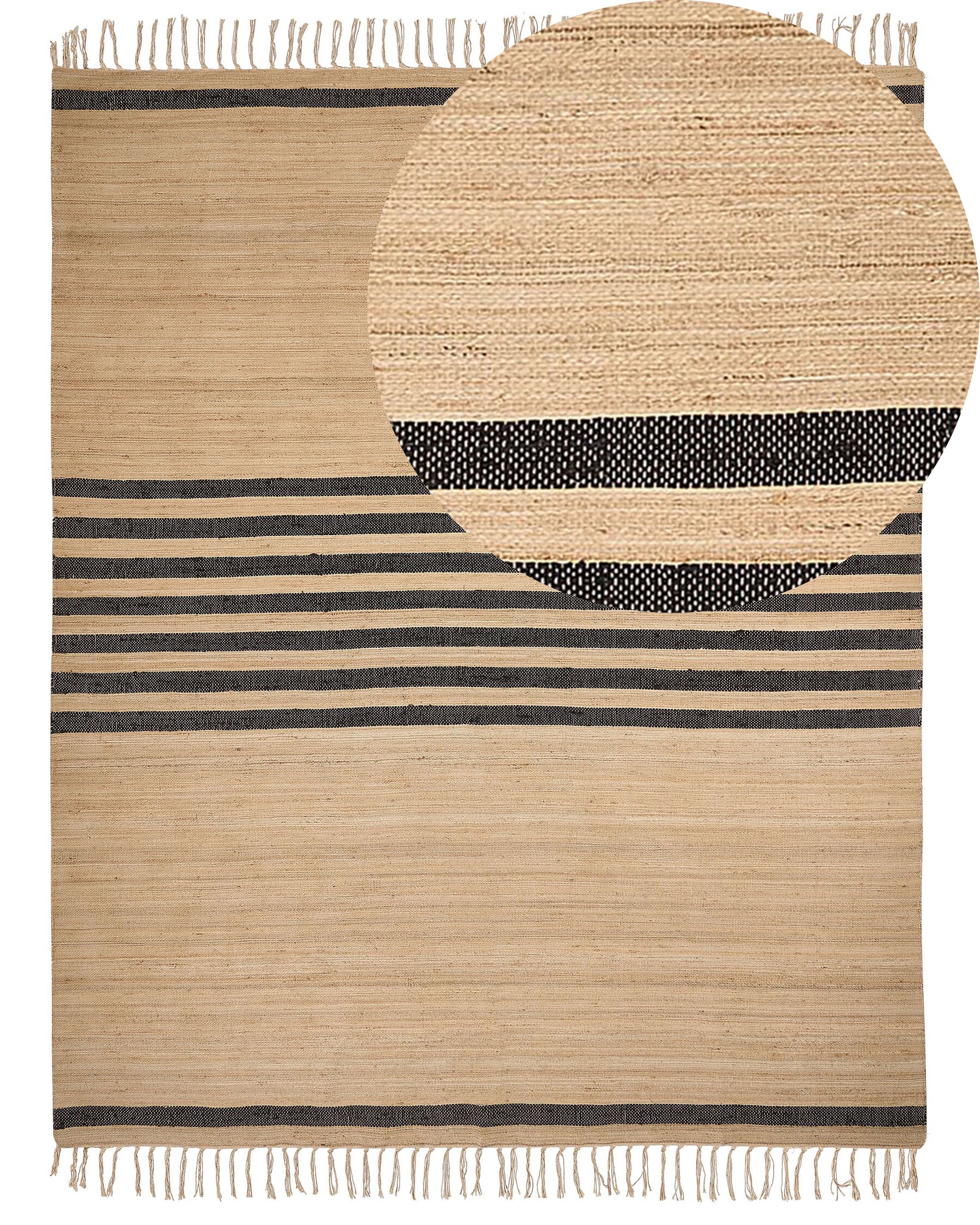 Jutový koberec 300 x 400 cm béžový ERICEK_885186