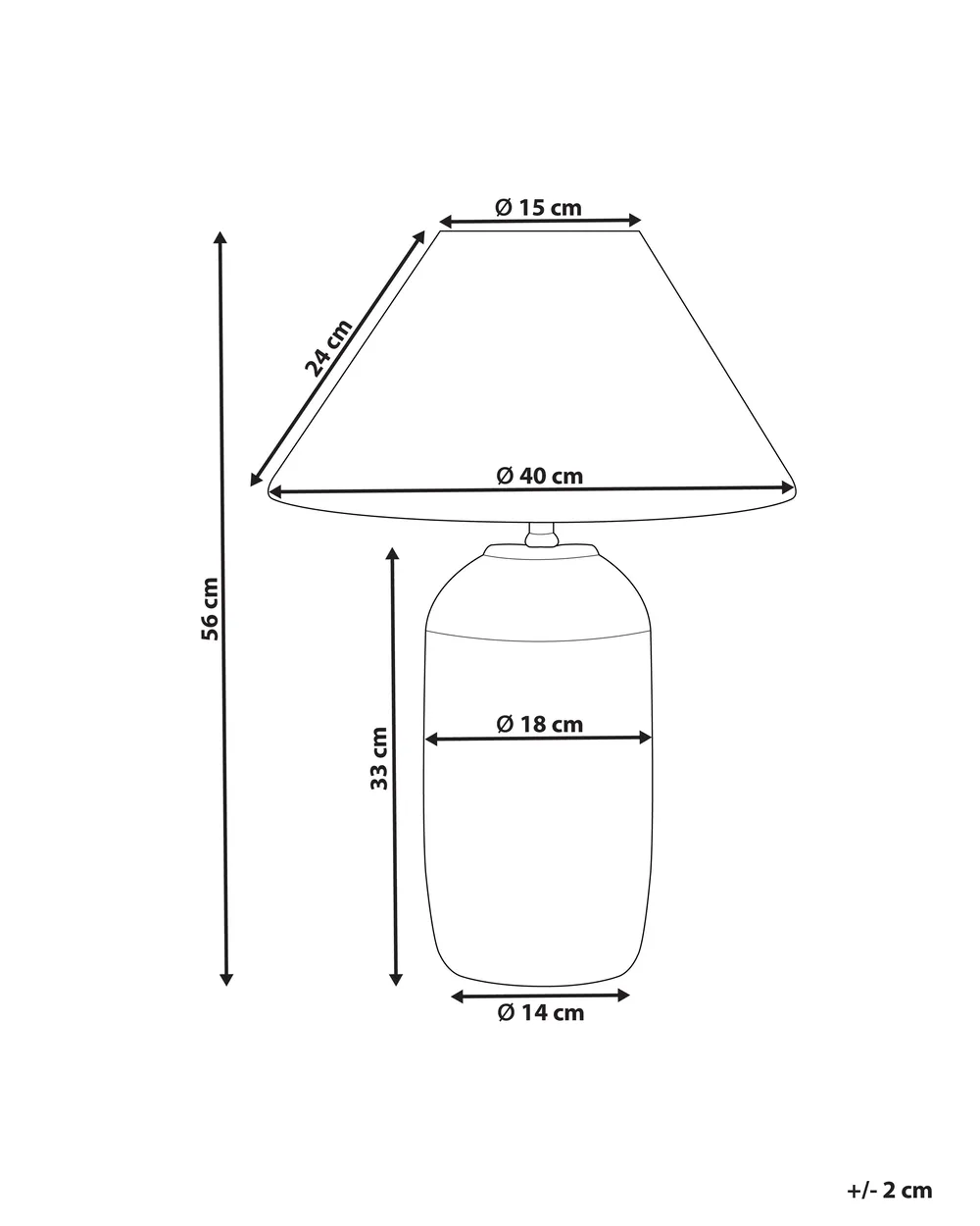 Table Lamp TELIRE Ceramic Beige_849255