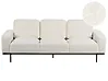 Sofa 3 Seater SOVIK Boucle Off-White