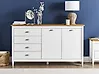 2 Door Sideboard SHILLINGTON Pine Wood White
