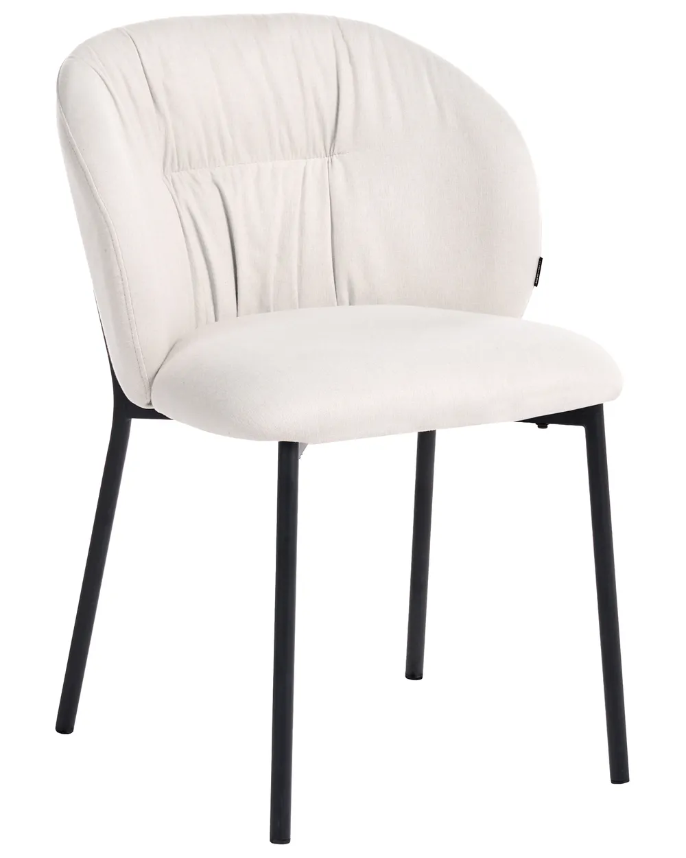 Set of 2 Dining Chairs MESA Fabric Light Beige_1103930