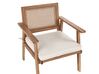 Loungeset 4-zits acaciahout lichthout/beige ARENELLA_928386