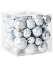 Set of 60 Baubles TINNSJA Silver_1024275