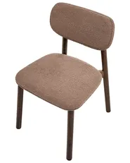 Set di 2 sedie da pranzo MILLS Bouclé Marrone/Tortora_1065959
