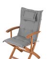 Összecsukható kerti szék kétdarabos szettben szürke párnákkal MAUI_755744