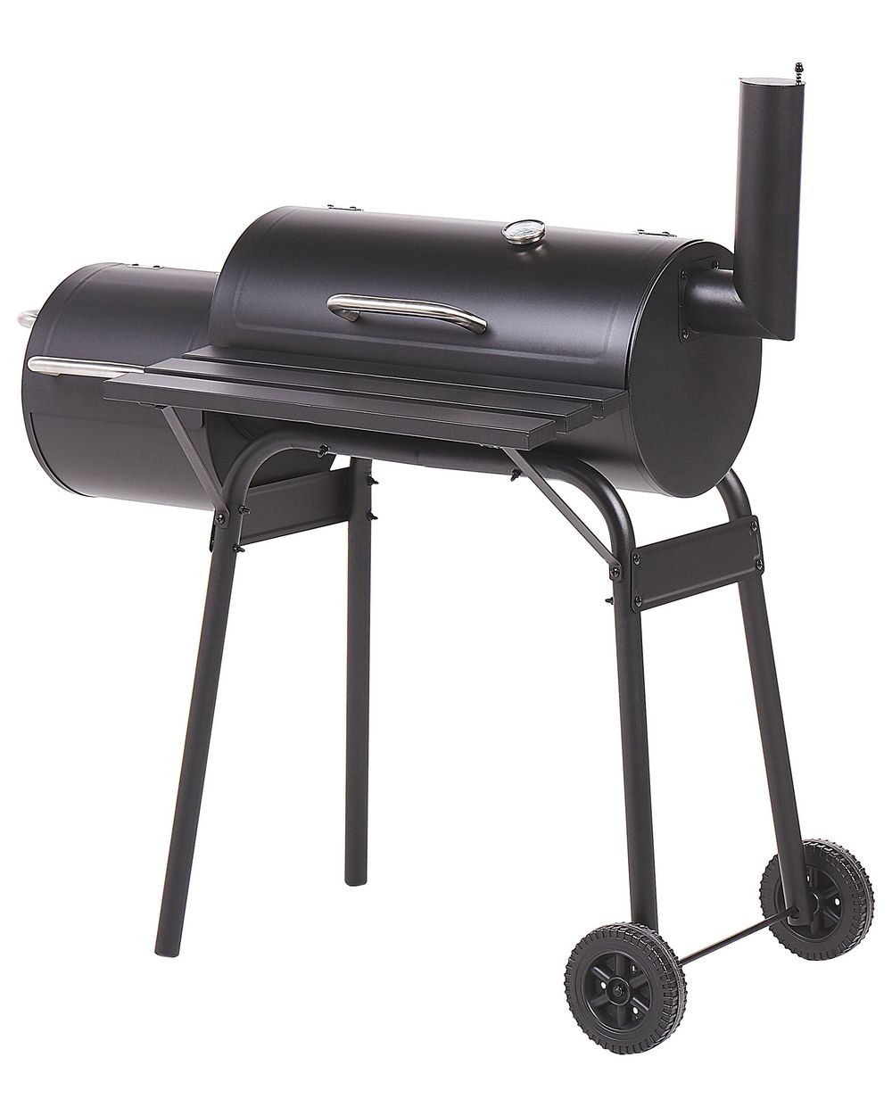 Charcoal BBQ Grill and Smoker Black KATLA Beliani