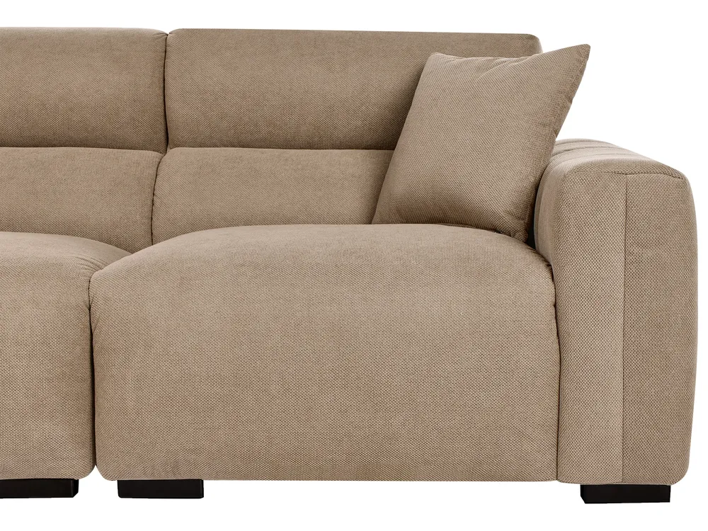 Sofa 3 Seater FAUSKAN Fabric Brown_969010