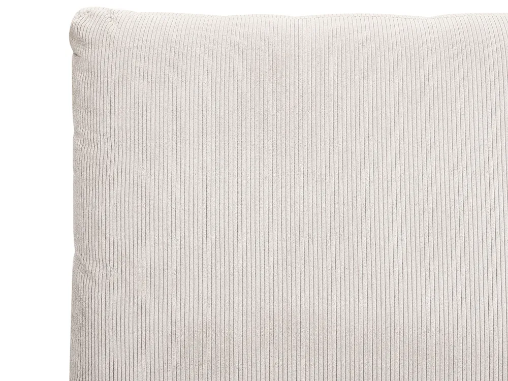 Bed Corduroy MELLE 180 x 200 cm (EU Super King) Taupe_882264