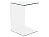 Side Table LOURDES Tempered Glass Transparent
