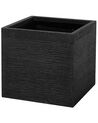 Blumentopf schwarz quadratisch 40 x 40 x 38 cm PAROS_700922