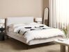 Łóżko boucle 140 x 200 cm białe CORIO_903223