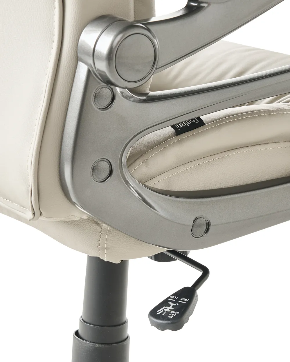 Poltrona da scrivania GALLANT Pelle sintetica Beige_990363
