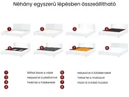 Vízágy Bársony AVALLON 180 x 200 cm Fekete_1020689