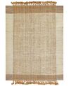 Vloerkleed jute beige 160 x 230 cm DEDEMLI _850118