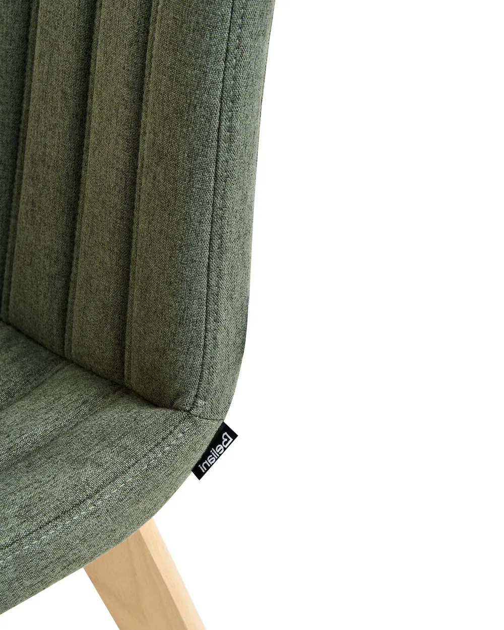 Set of 2 Dining Chairs CALGARY Fabric Dark Green_958230