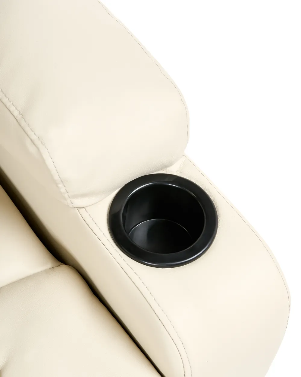 Electric Recliner Chair ETER Faux Leather Beige_1003019
