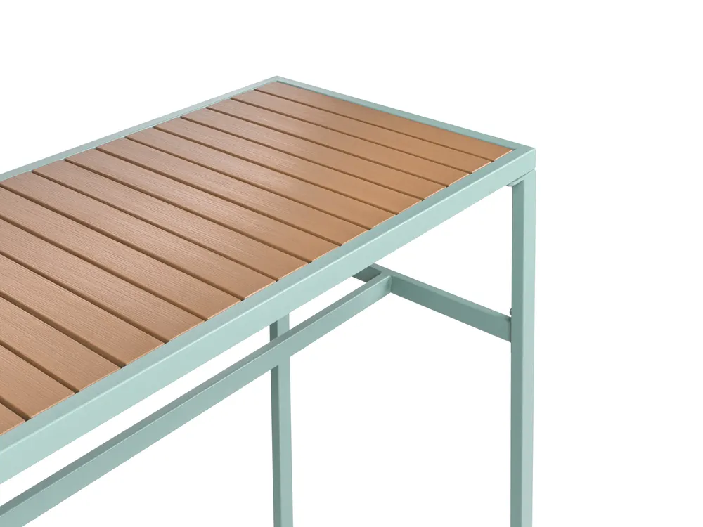 Garden Bar Set 2 Seater AVETRANA Metal Light Green_1079351