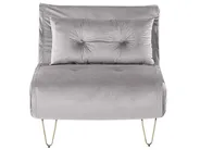 Living Room Set 3 Seater VESTFOLD Velvet Grey_808945