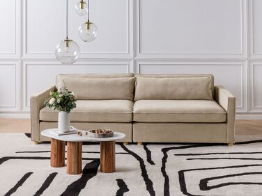 3-seters sofa stoff Taupe VINSTRA