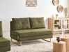 Sofa Bed 3 Seater JERSLEV Fabric Green