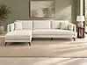 Corner Sofa ALTAN Boucle Off-White Right Hand