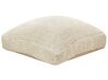 Almofada de chão em algodão creme e castanho 70 x 70 x 15 cm JOARA_880075
