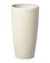 Set di 2 vasi polvere di pietra beige chiaro ⌀ 23 cm ABDERA_841228