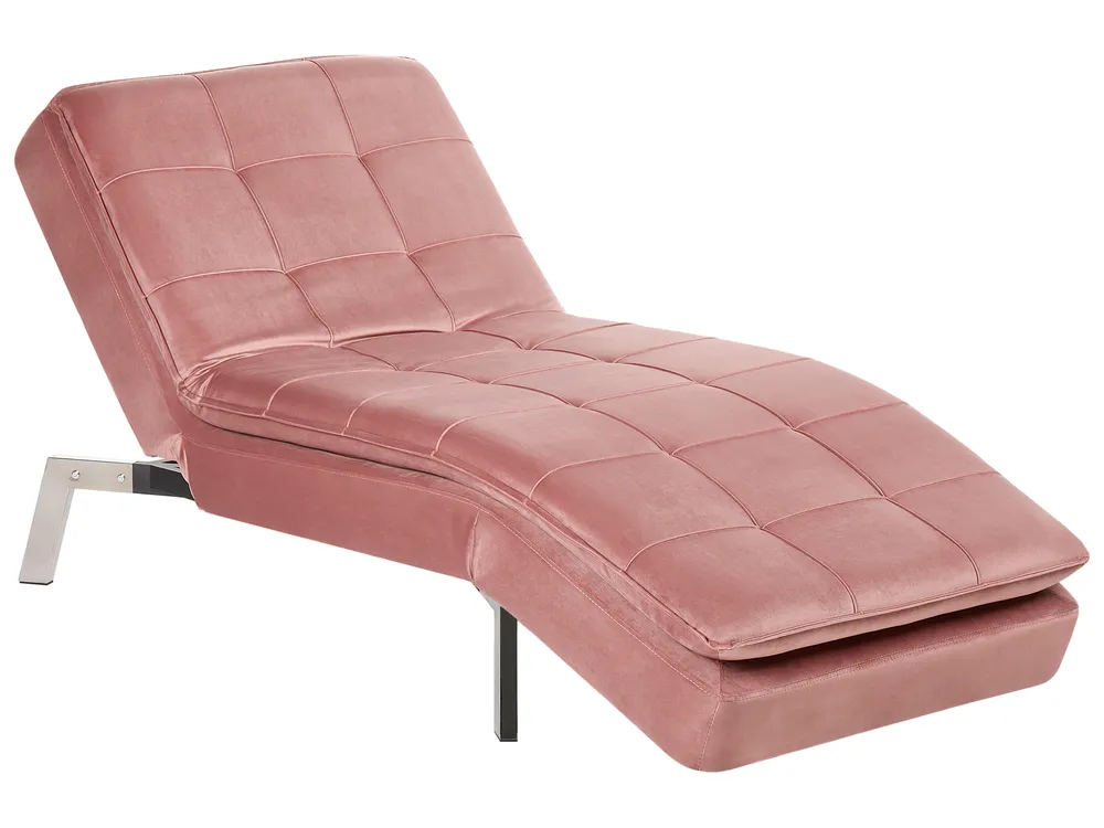Chaise Longue LOIRET Velvet Pink