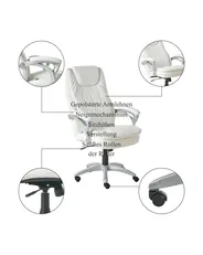 Chefsessel CHIEF Kunstleder Cremeweiss_995312