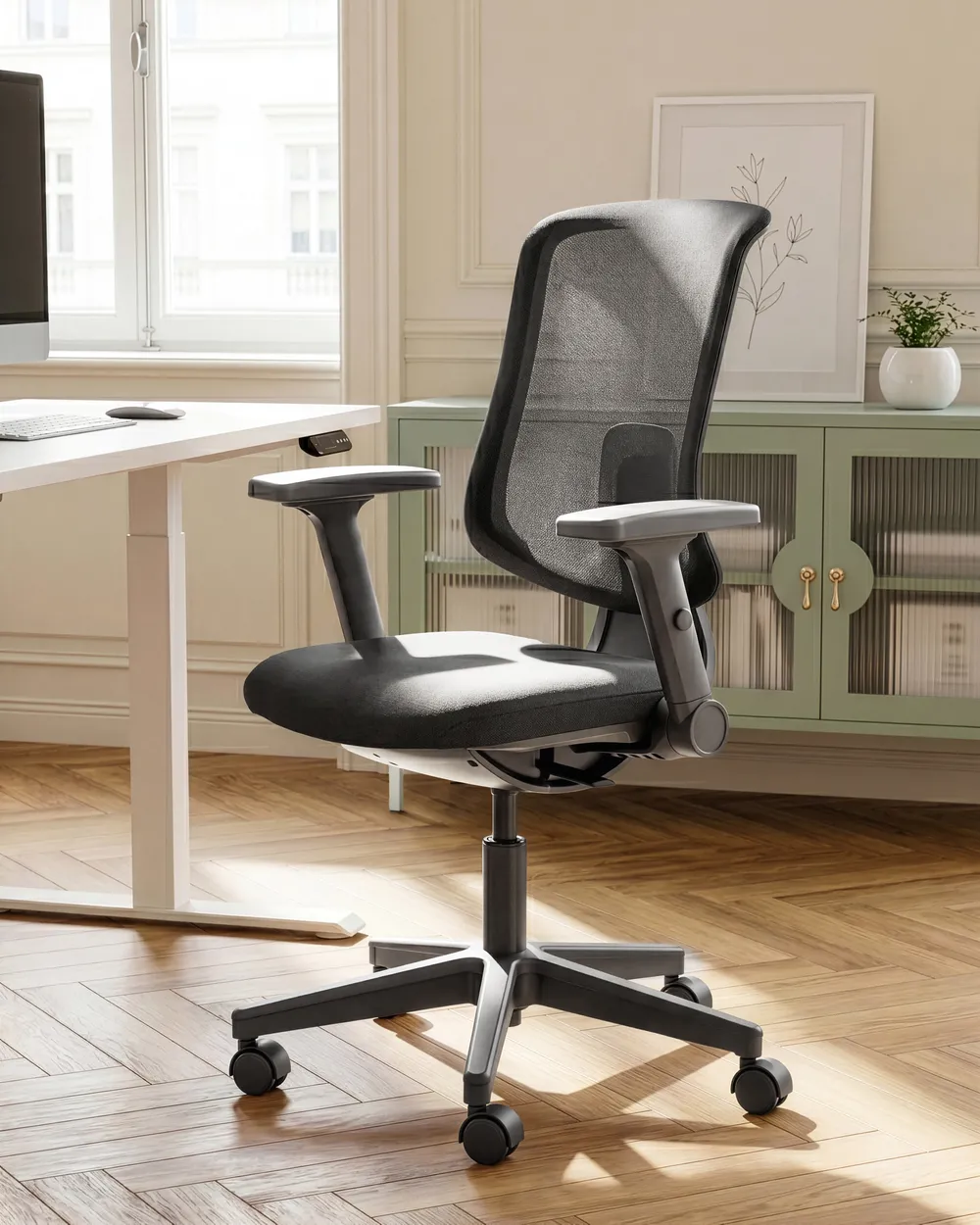 Office Chair SERO Fabric Black