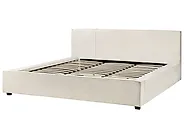 Cama Bouclé MIRANDE 180 x 200 cm Blanco crema_1183979
